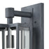 Elk Bianca 1 Light Sconce In Aged Zinc With Clear Model: 45165/1
