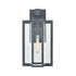 Elk Bianca 1 Light Sconce In Aged Zinc With Clear Model: 45166/1