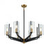 Elk Blakeslee 8 Light Chandelier In Matte Black Model: 15316/8
