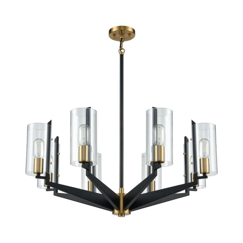 Elk Blakeslee 8 Light Chandelier In Matte Black Model: 15316/8