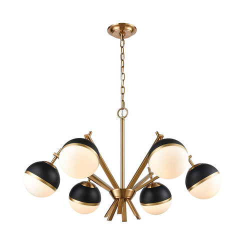 Elk Blind Tiger 6 Light Chandelier Model: 1141-074