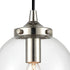 Elk Boudreaux 1 Light Mini Pendant In Matte Black Model: 15365/1