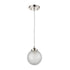Elk Boudreaux 1 Light Mini Pendant In Polished Model: 15363/1