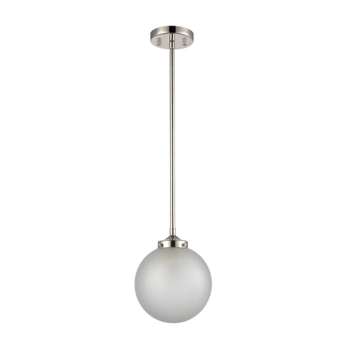 Elk Boudreaux 1 Light Mini Pendant In Polished Model: 15364/1