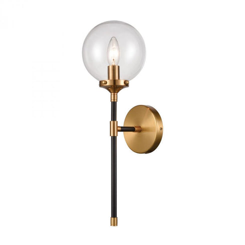 Elk Boudreaux 1 Light Sconce In Matte Black With Model: 15341/1