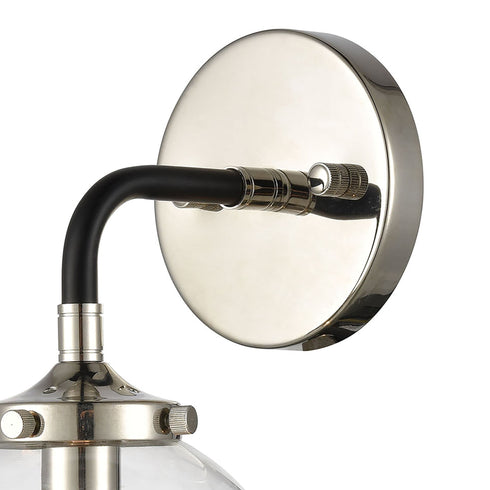 Elk Boudreaux 1 Light Sconce In Matte Black With Model: 15350/1
