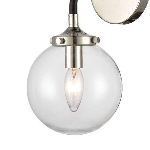 Elk Boudreaux 1 Light Sconce In Matte Black With Model: 15350/1