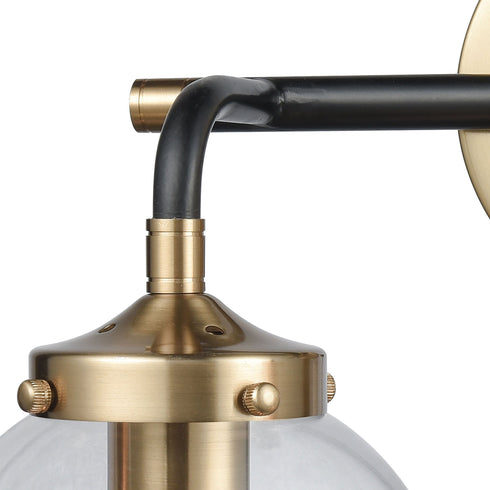 Elk Boudreaux 2 Light Vanity Lamp In Matte Black Model: 14427/2
