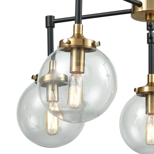 Elk Boudreaux 5 Light Chandelier In Matte Black Model: 14437/5