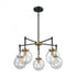 Elk Boudreaux 5 Light Chandelier In Matte Black Model: 14437/5