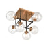 Elk Boudreaux 6 Light Semi Flush Mount In Matte Model: 15436/6