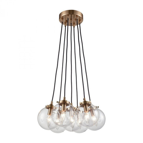 Elk Boudreaux 7 Light Chandelier In Satin Brass Model: 14465/7