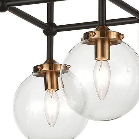 Elk Boudreaux 8 Light Semi Flush Mount In Matte Model: 15437/8