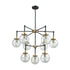 Elk Boudreaux 9 Light Chandelier In Matte Black Model: 14438/6+3