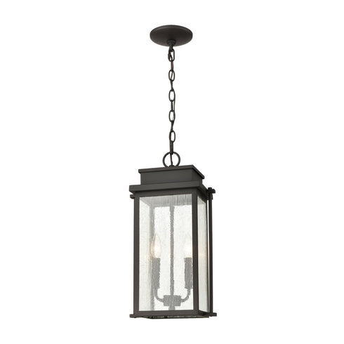 Elk Braddock 2 Light Outdoor Pendant In Model: 45443/2
