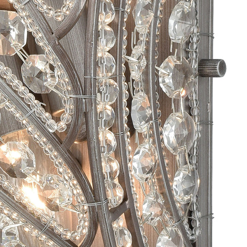 Elk Bradington 2 Light Sconce In Weathered Zinc Model: 11090/2