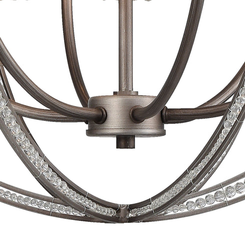 Elk Bradington 6 Light Chandlier In Weathered Model: 11094/6