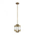 Elk Brandon 1 Light Mini Pendant In Classic Brass Model: 69204/1