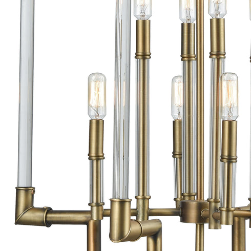 Elk Brandon 8 Light Pendant In Classic Brass Model: 69206/8