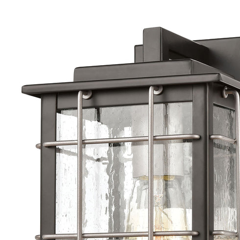 Elk Brewster 1 Light Sconce In Matte Black With Model: 46710/1