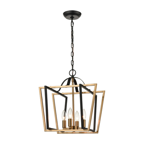 Elk Bridgette 4 Light Pendant In Matte Black And Model: 18355/4