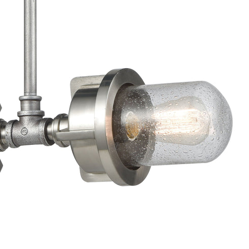 Elk Briggs 2 Light Island Light In Weathered Zinc Model: 16502/2
