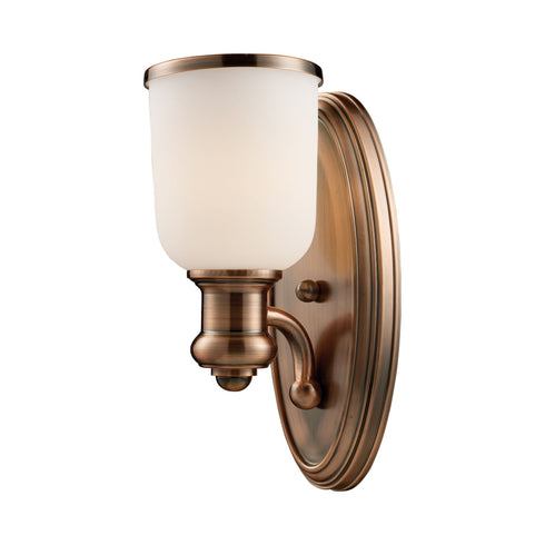 Elk Brooksdale 1 Light Wall Lamp In Antique Model: 66180-1