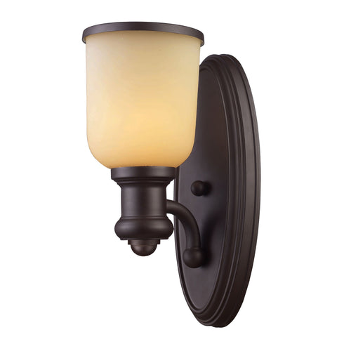 Elk Brooksdale 1 Light Wall Lamp In Oiled Bronze Model: 66170-1