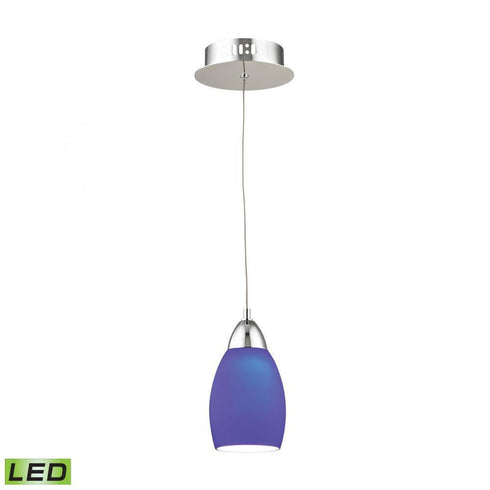 Elk Buro Single LED Pendant Complete With Blue Model: LCA201-7-15