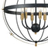 Elk Caldwell 6 Light Chandlier In Matte Black And Model: 15286/6