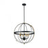 Elk Caldwell 6 Light Chandlier In Matte Black And Model: 15286/6
