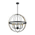 Elk Caldwell 8 Light Chandlier In Matte Black And Model: 15287/8
