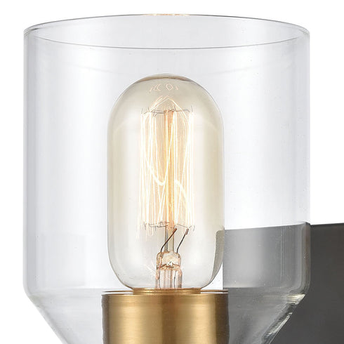 Elk Cambria 1 Light Vanity Light In Matte Black Model: 15391/1