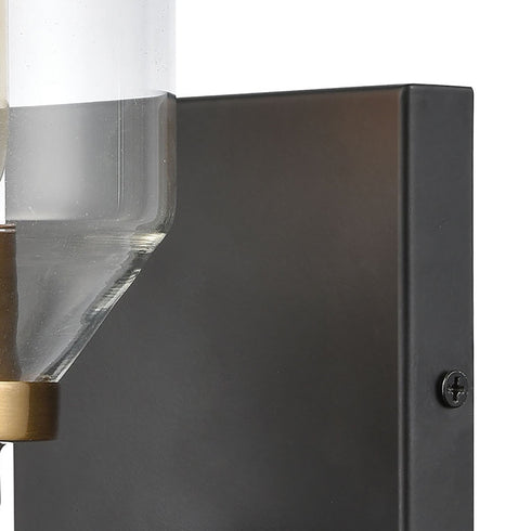 Elk Cambria 1 Light Vanity Light In Matte Black Model: 15391/1