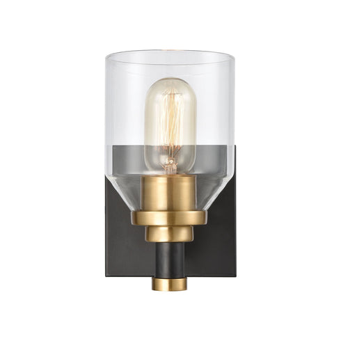 Elk Cambria 1 Light Vanity Light In Matte Black Model: 15391/1