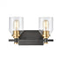 Elk Cambria 2 Light Vanity Light In Matte Black Model: 15401/2