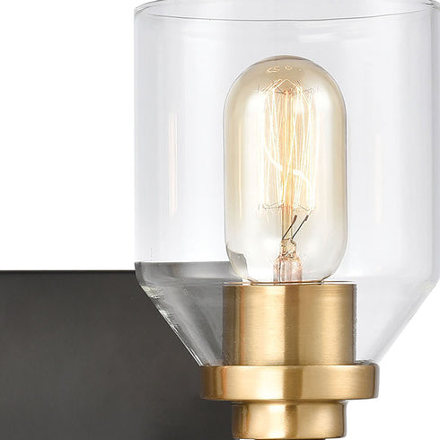 Elk Cambria 2 Light Vanity Light In Matte Black Model: 15401/2