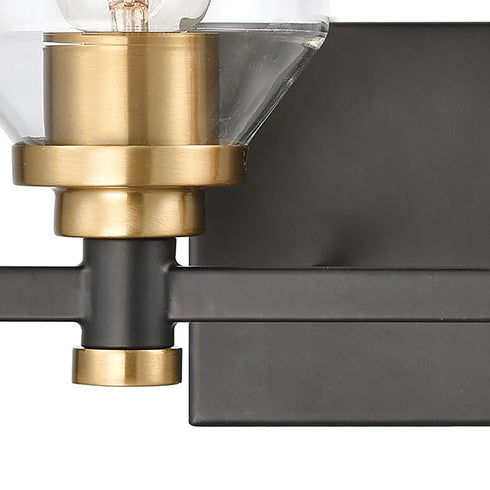 Elk Cambria 2 Light Vanity Light In Matte Black Model: 15401/2