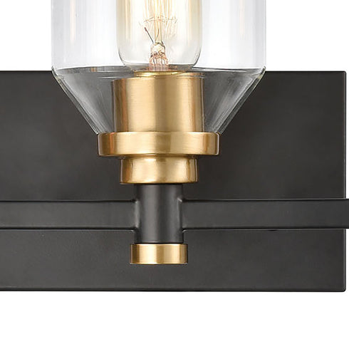 Elk Cambria 3 Light Vanity Light In Matte Black Model: 15402/3