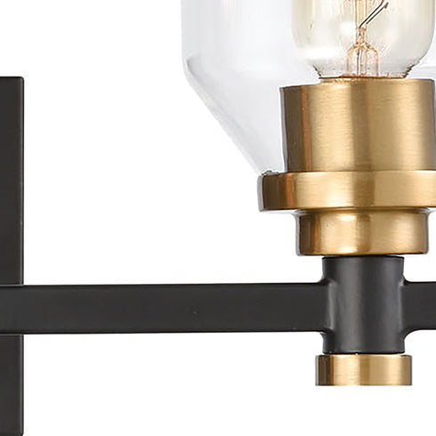 Elk Cambria 3 Light Vanity Light In Matte Black Model: 15402/3