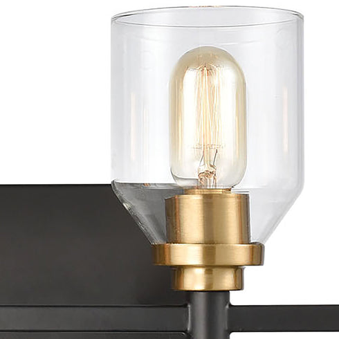 Elk Cambria 4 Light Vanity Light In Matte Black Model: 15403/4