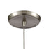 Elk Capri 1 Light Mini Pendant In Satin Nickel Model: 10552/1