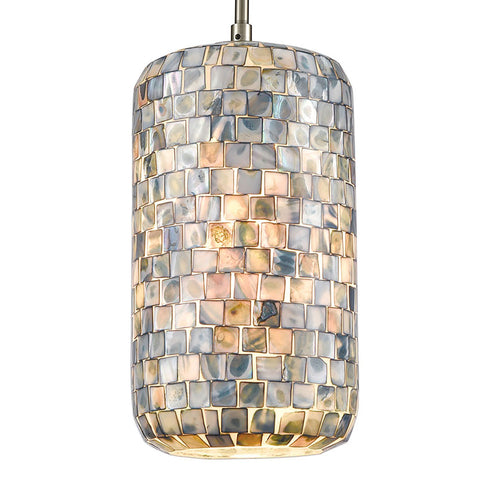 Elk Capri 1 Light Mini Pendant In Satin Nickel Model: 10552/1