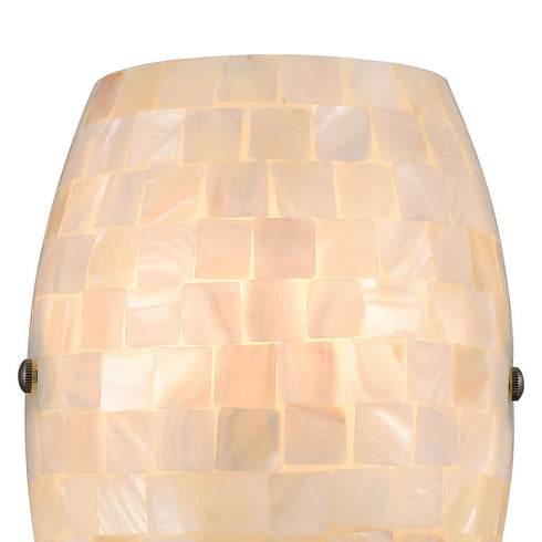 Elk Capri 1 Light Sconce In Satin Nickel With Model: 10540/1