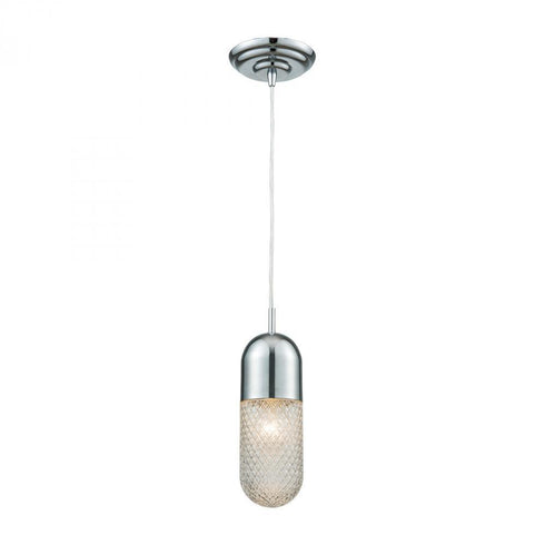 Elk Capsula 1 Light Mini Pendant In Polished Model: 56661/1