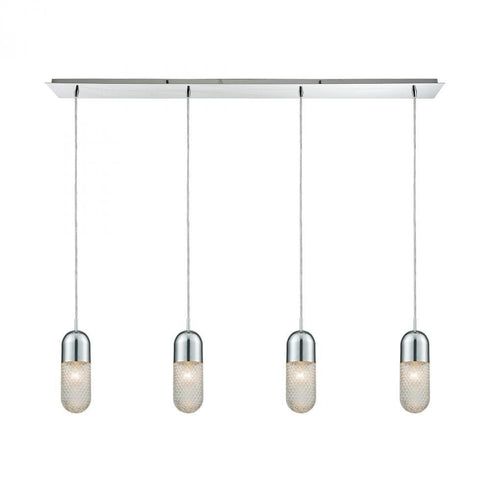 Elk Capsula 4 Light Linear Pendant Fixture In Model: 56661/4LP
