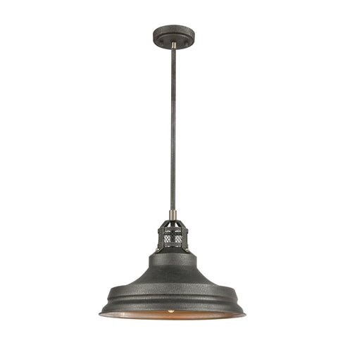 Elk Carbondale 1 Light Pendant In Slate Mist And Model: 14545/1