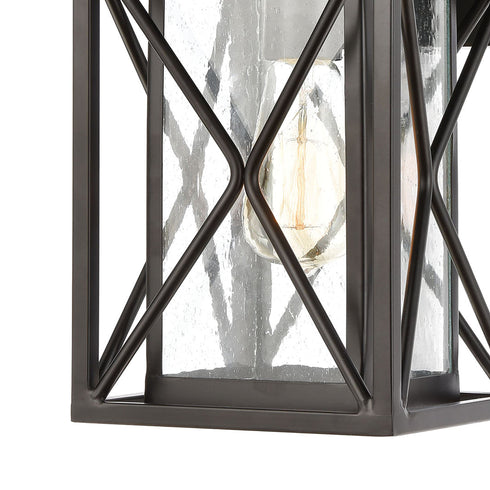 Elk Carriage Light 1 Light Sconce In Matte Black Model: 46750/1
