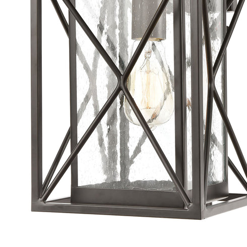 Elk Carriage Light 1 Light Sconce In Matte Black Model: 46751/1