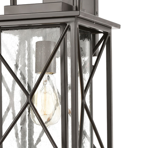 Elk Carriage Light 1 Light Sconce In Matte Black Model: 46751/1